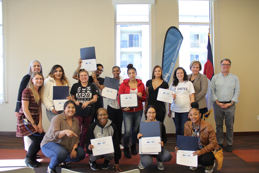 Youth exiting the child welfare system graduate from Mile High United Way's Bridging the Gap Career Week