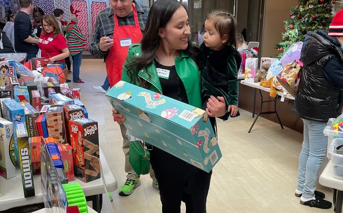 Children's Holiday Party toy drive with Mile High United Way
