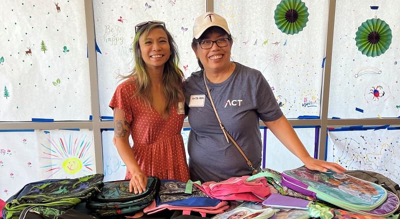 Lorivie works for Empower, an event sponsor, but she was a teacher earlier in her career. She was excited to join the Back to School Bash to help students prepare for the year ahead. 