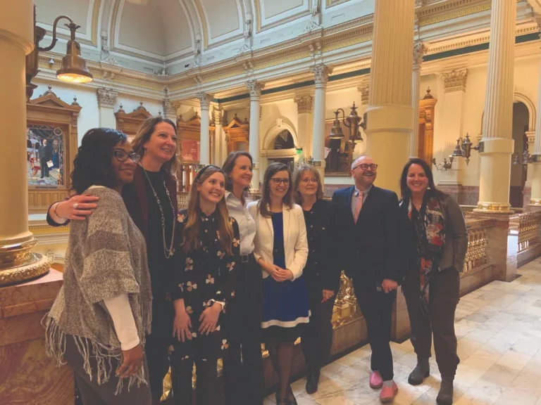 At the Colorado State Capitol advocating to increase housing vouchers for people
aging out of the child welfare system.